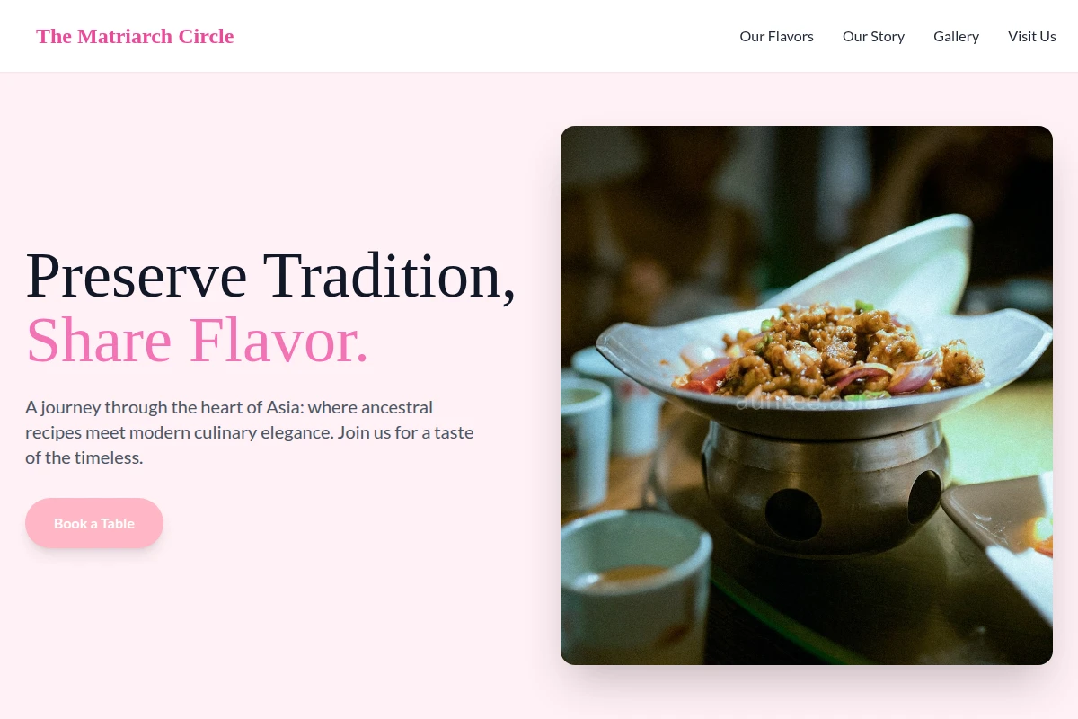 Timeless Asian Fusion Food